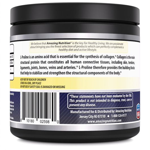 Amazing Formulas L Proline 100 Grams 50 Servings