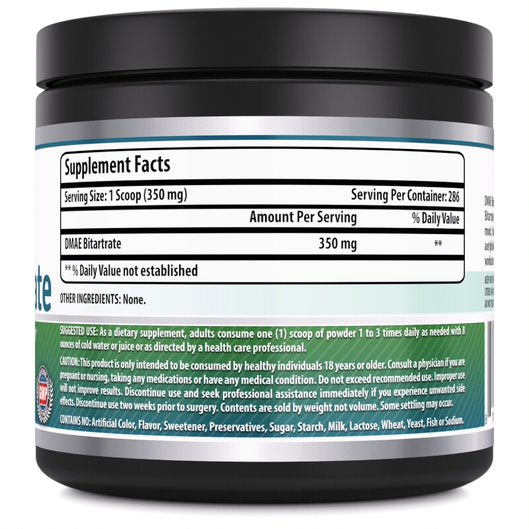 Amazing Formulas DMAE Bitartrate 100 G 286 Servings