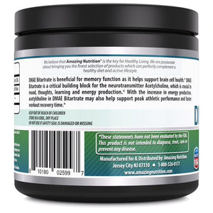 Amazing Formulas DMAE Bitartrate 100 G 286 Servings