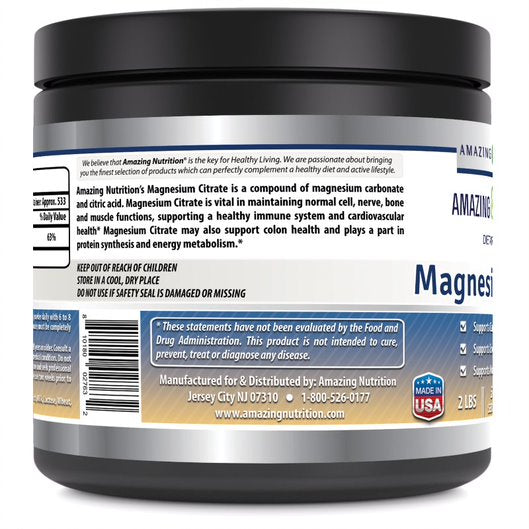 Amazing Formulas Magnesiumn Citrate 2 Lbs Powder
