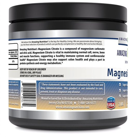 
                
                    Load image into Gallery viewer, Amazing Formulas Magnesiumn Citrate 2 Lbs Powder
                
            