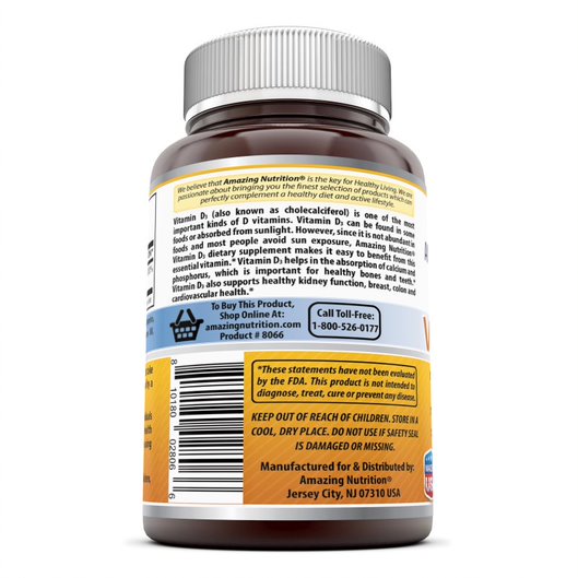 Amazing Formulas Vitamin D3 400 IU 240 Softgels