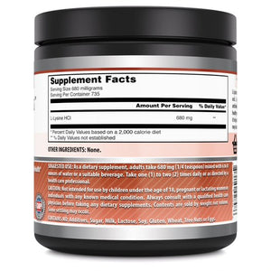 Amazing Formulas L Lysine Powder 500 Gram 735 Servings