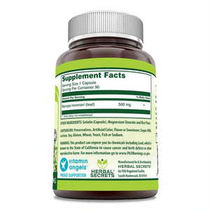 Herbal Secrets Bacopa Powder | 500mg 90 Capsules