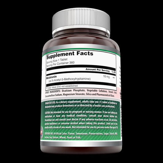 Amazing Formulas Melatonin 10 Mg 360 Tablets