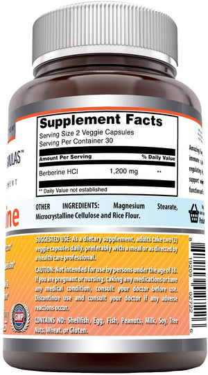 Amazing Formulas Berberine 1200 Mg 60 Veggie Capsules