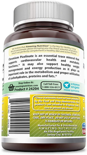 Amazing Formulas Chromium Picolinate 200 mcg 120 Tablets