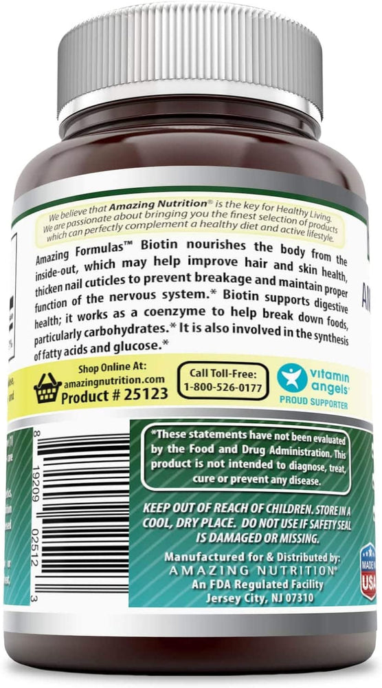 Amazing Formulas Biotin 5000 Mcg 240 Tablets