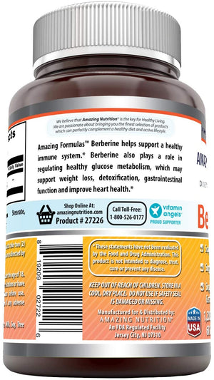 Amazing Formulas Berberine 1200 Mg 60 Veggie Capsules