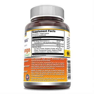 Amazing Formulas African Mango with Green Tea Extract 500 Mg 60 Veggie Capsules