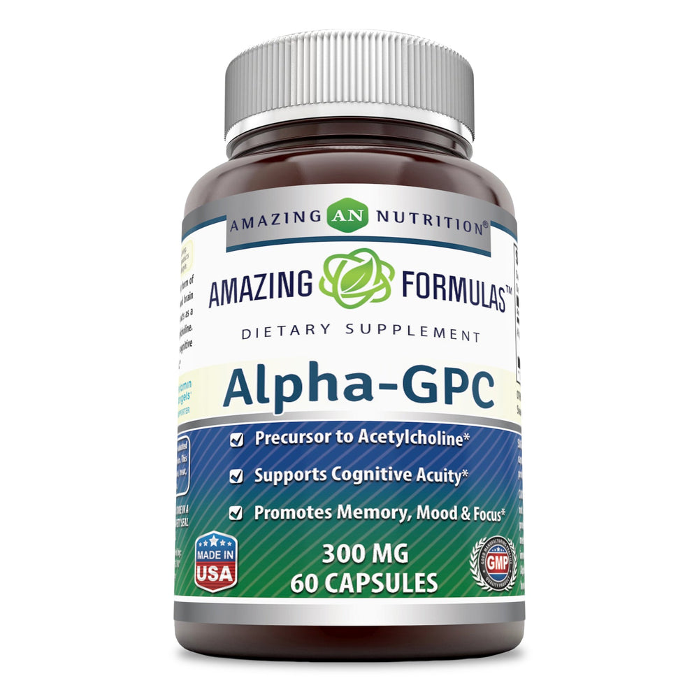 Amazing Formulas Alpha-GPC 300 Mg 60 Capsules