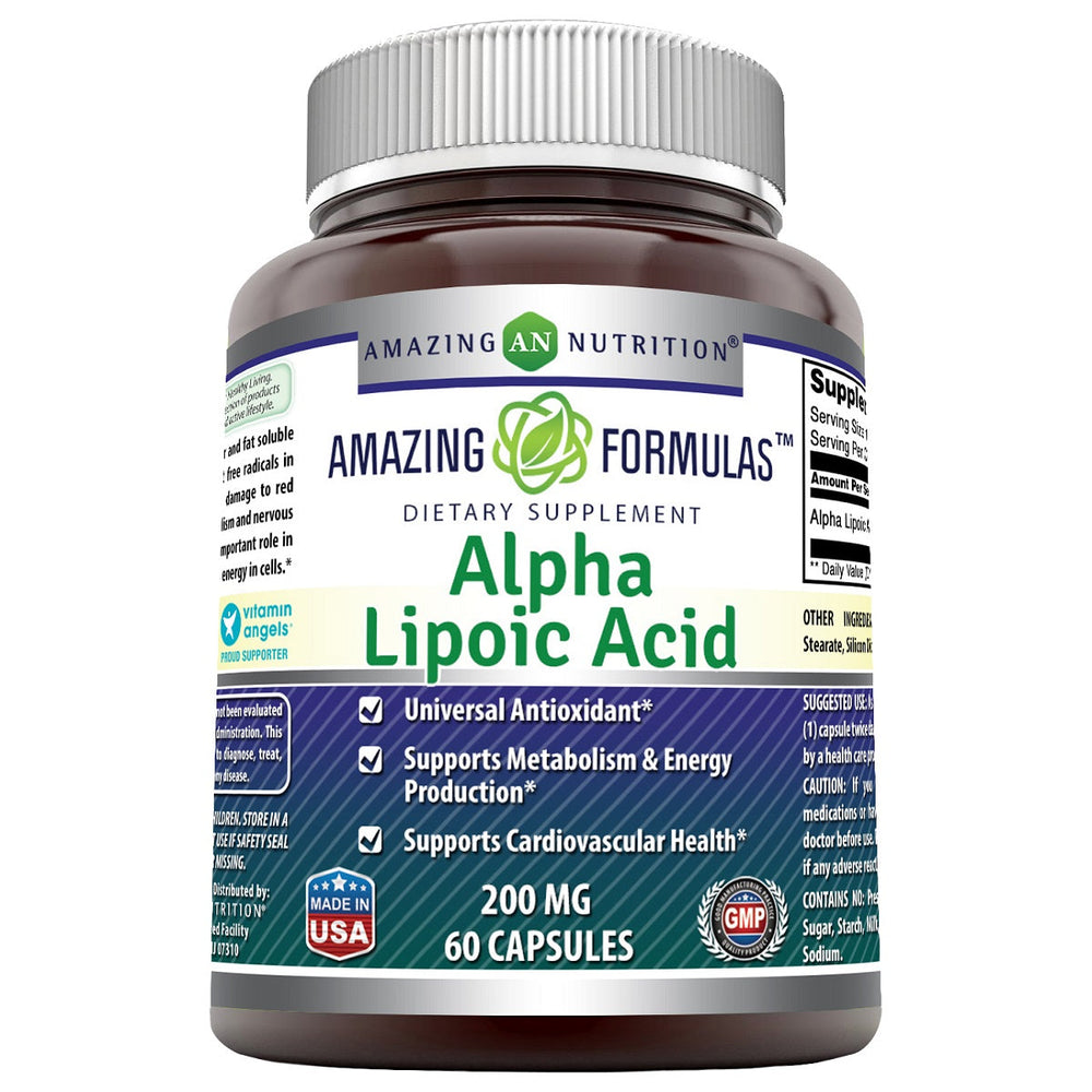 Amazing Formulas Alpha Lipoic Acid 200 Mg 60 Capsules
