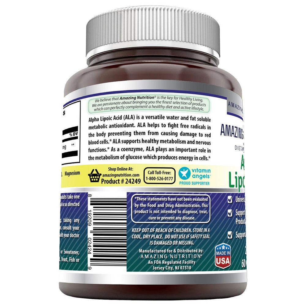 Amazing Formulas Alpha Lipoic Acid 200 Mg 60 Capsules