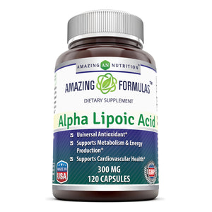 Amazing Formulas Alpha Lipoic Acid 300 mg 120 Capsules