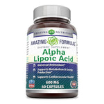 Amazing Formulas Alpha Lipoic Acid 600 Mg 60 Capsules
