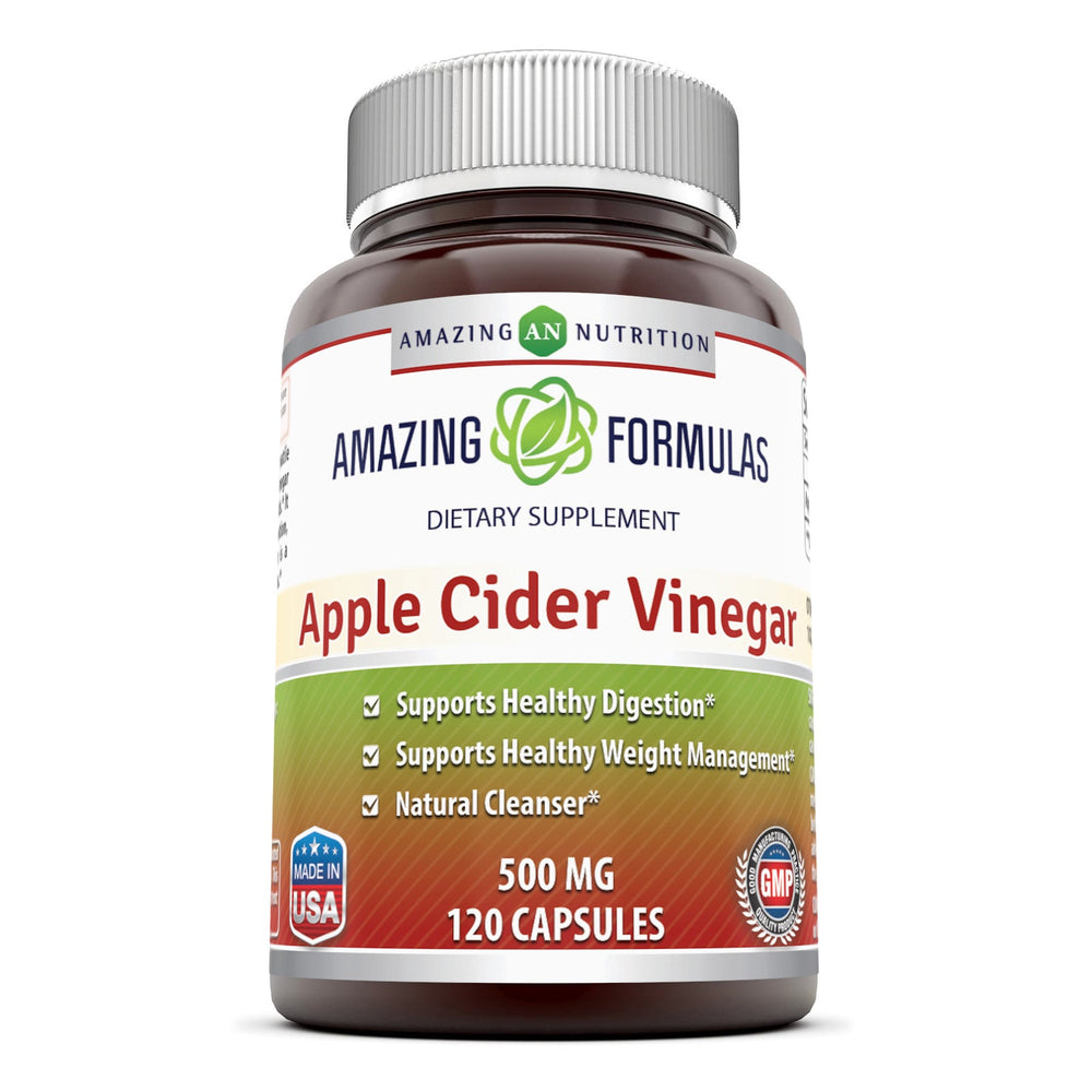 
                
                    Load image into Gallery viewer, Amazing Formulas Apple Cider Vinegar 500 Mg 120 Capsules
                
            