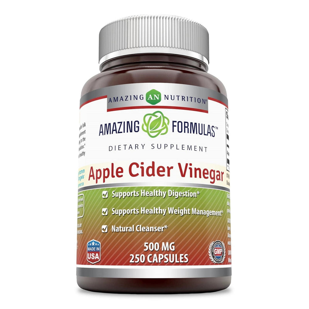 Amazing Formulas Apple Cider Vinegar 500 Mg 250 Capsules