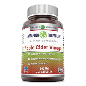 Amazing Formulas Apple Cider Vinegar 500 Mg 250 Capsules