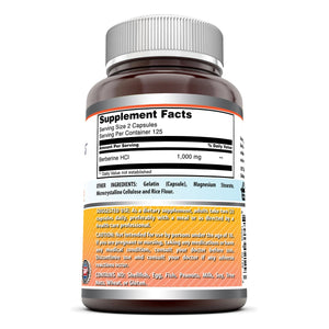 Amazing Formulas Berberine Plus 1000 Mg Per Serving 250 Capsules
