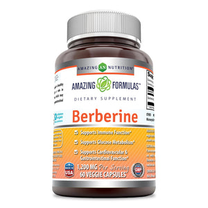 Amazing Formulas Berberine 1200 Mg 60 Veggie Capsules