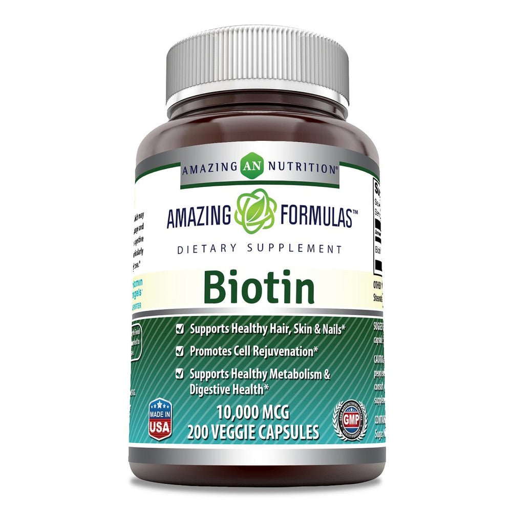 Amazing Formulas Biotin Supplement 10,000 mcg 200 Capsules