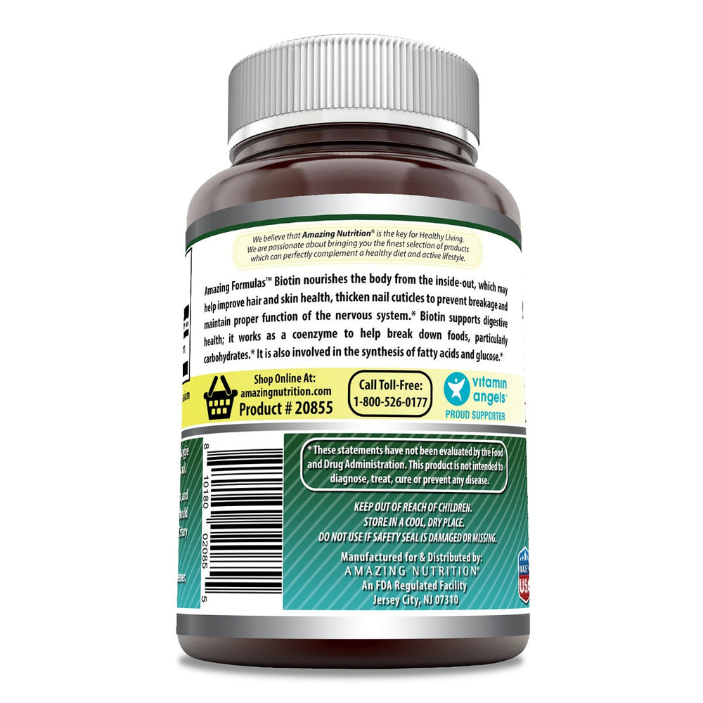 Amazing Formulas Biotin Supplement 10,000 mcg 200 Capsules