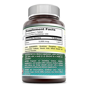 Amazing Formulas Biotin 5000 Mcg 120 Tablets
