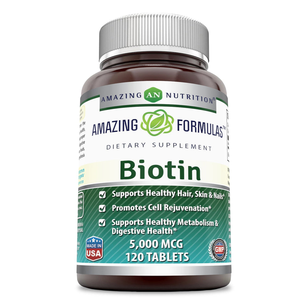 Amazing Formulas Biotin 5000 Mcg 120 Tablets