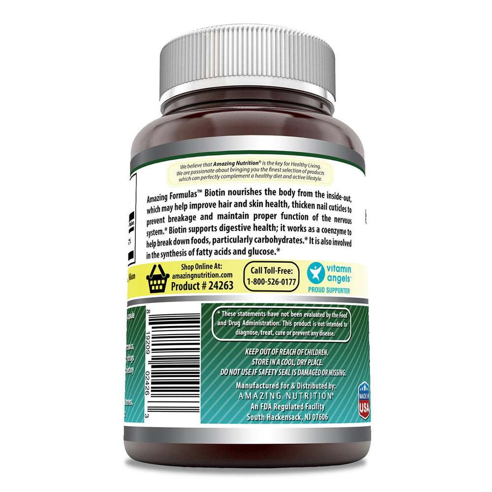 Amazing Formulas Biotin 5000 Mcg 400 Capsules
