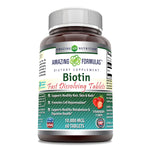 Amazing Formulas Biotin Fast Dissolving 10000 MCG 60 Tablets Strawberry Flavor