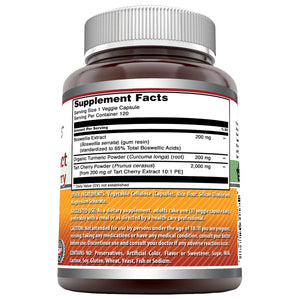 Amazing Formulas Boswellia Extract Turmeric & Tart Cherry 2400mg 120 Veggie Capsules