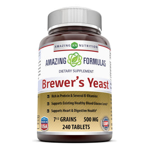 Amazing Formulas Brewers Yeast 7.5 Grain Capsule 500mg 240 Tablets