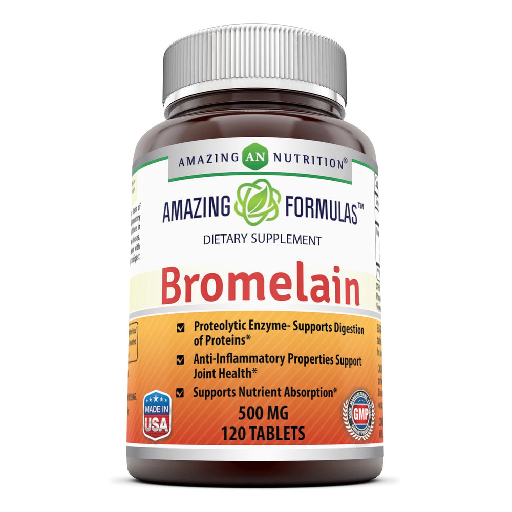 Amazing Formulas Bromelain Proteolytic 500 mg, 120 Tablets