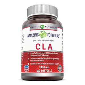 
                
                    Load image into Gallery viewer, Amazing Formulas CLA 1000 Mg 180 Softgels
                
            