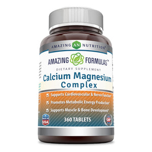 
                
                    Load image into Gallery viewer, Amazing Formulas Calcium Magnesium Complex - 360 Tablets
                
            