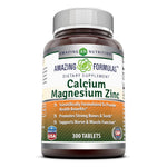 Amazing Formulas Calcium Magnesium Zinc 300 Tablets