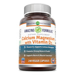 Amazing Formulas Calcium Magnesium With Vitamin D3 240 Veggie Capsules