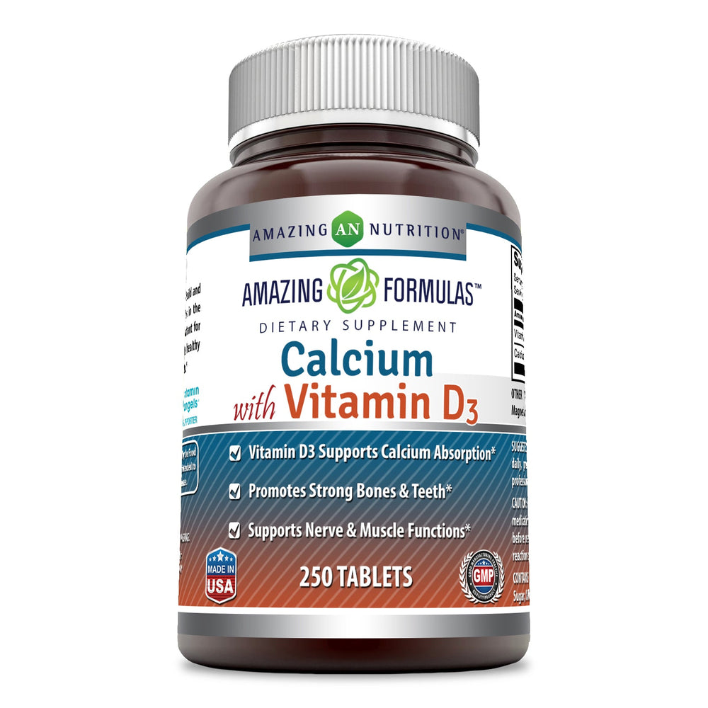 
                
                    Load image into Gallery viewer, Amazing Formulas Calcium with Vitamins D3 250 Tablets
                
            