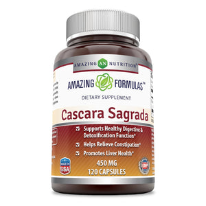 
                
                    Load image into Gallery viewer, Amazing Formulas Cascara Sagrada 450 Mg 120 Capsules
                
            