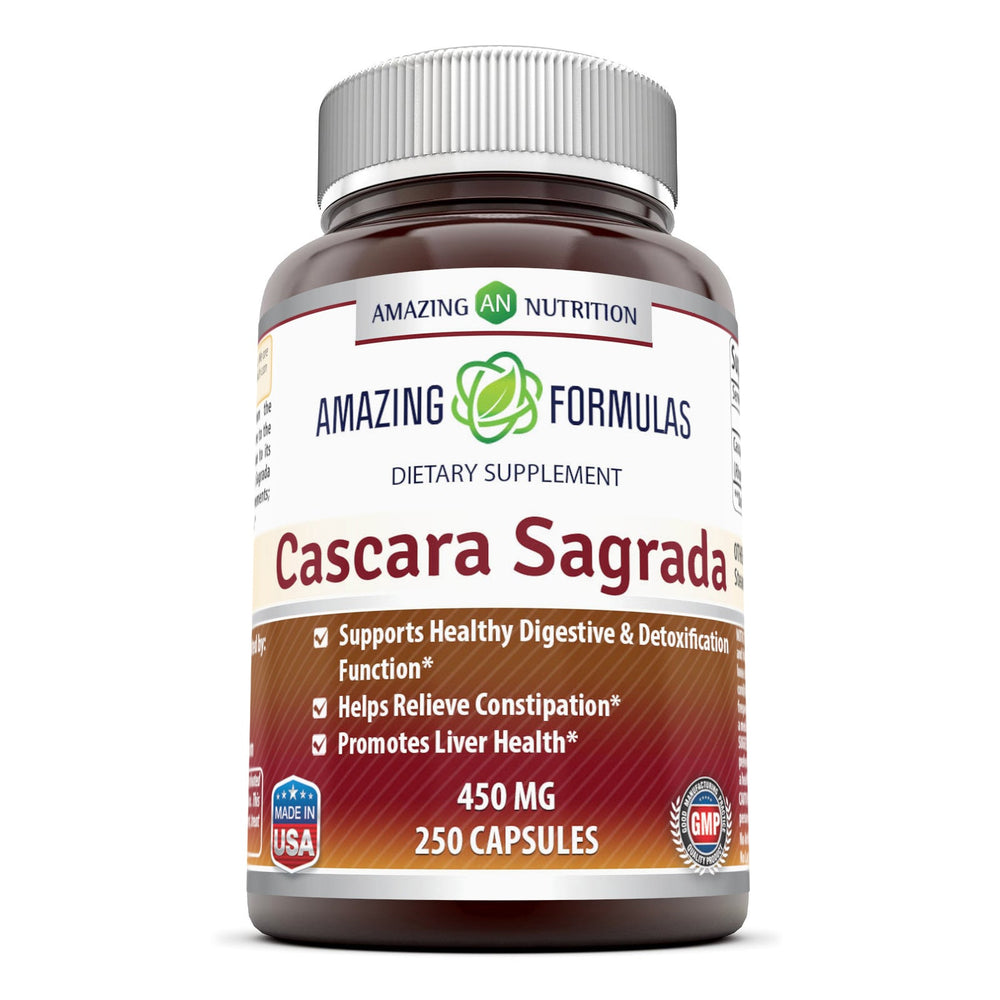 
                
                    Load image into Gallery viewer, Amazing Formulas Cascara Sagrada 450 Mg 250 Capsules
                
            