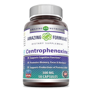 Amazing Formulas Centrophenoxine 300 Mg 50 Capsules