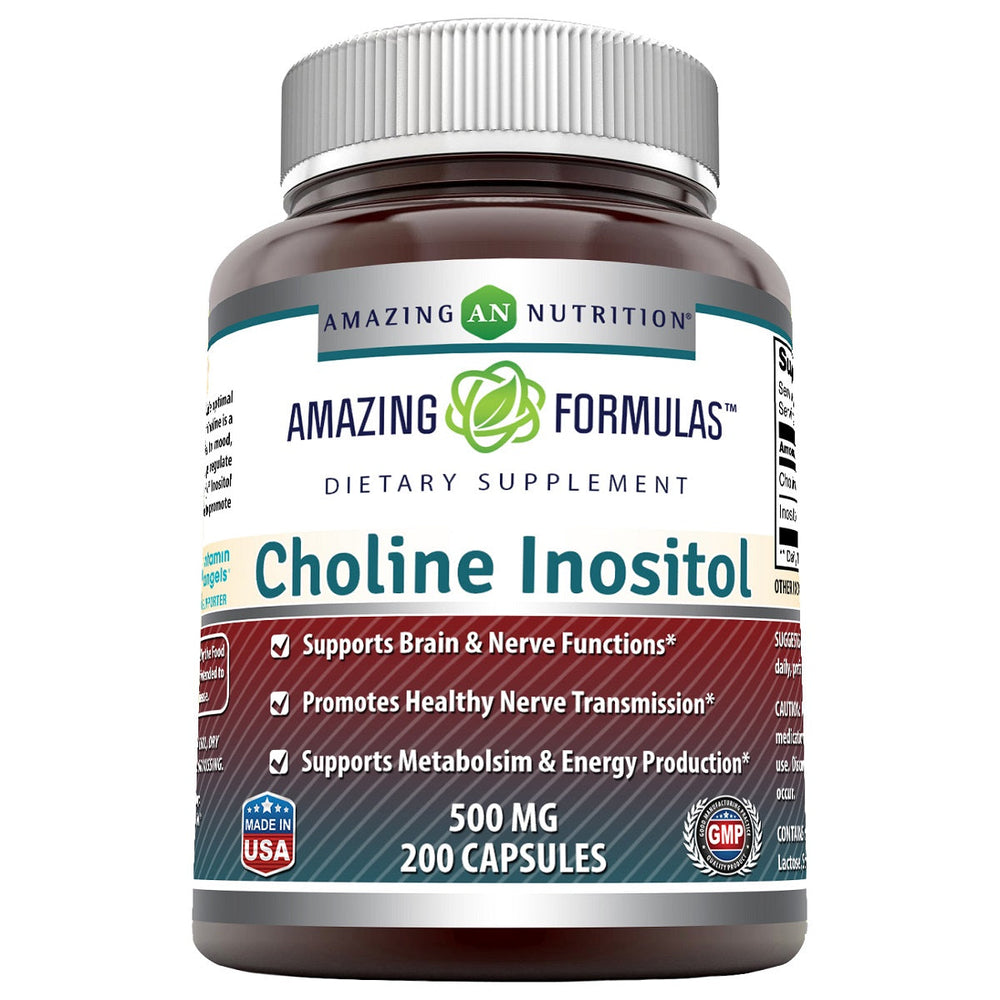Amazing Formulas Choline Inositol 500 Mg 200 Capsules