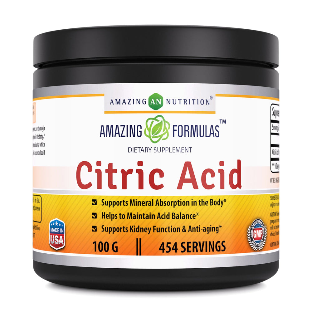 Amazing Formulas Citric Acid Powder 100 G 454 Servings
