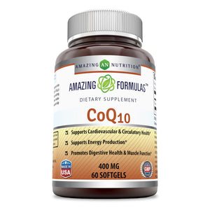 Amazing Formulas CoQ10 400 Mg 60 Softgels