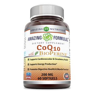 Amazing Formulas CoQ10 200 Mg 60 Softgels