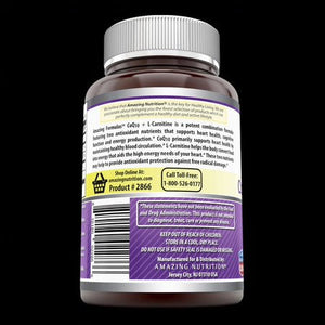 Amazing Formulas Coq10 30 Mg  L  Carnitine 250 Mg 60 Softgels