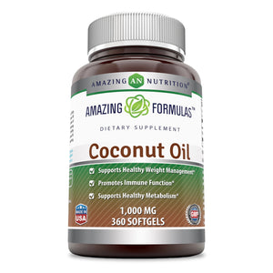 
                
                    Load image into Gallery viewer, Amazing Formulas Coconut Oil 1000 Mg 360 Softgel
                
            