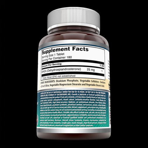 Amazing Formulas DHEA 25 Mg 180 Tablets