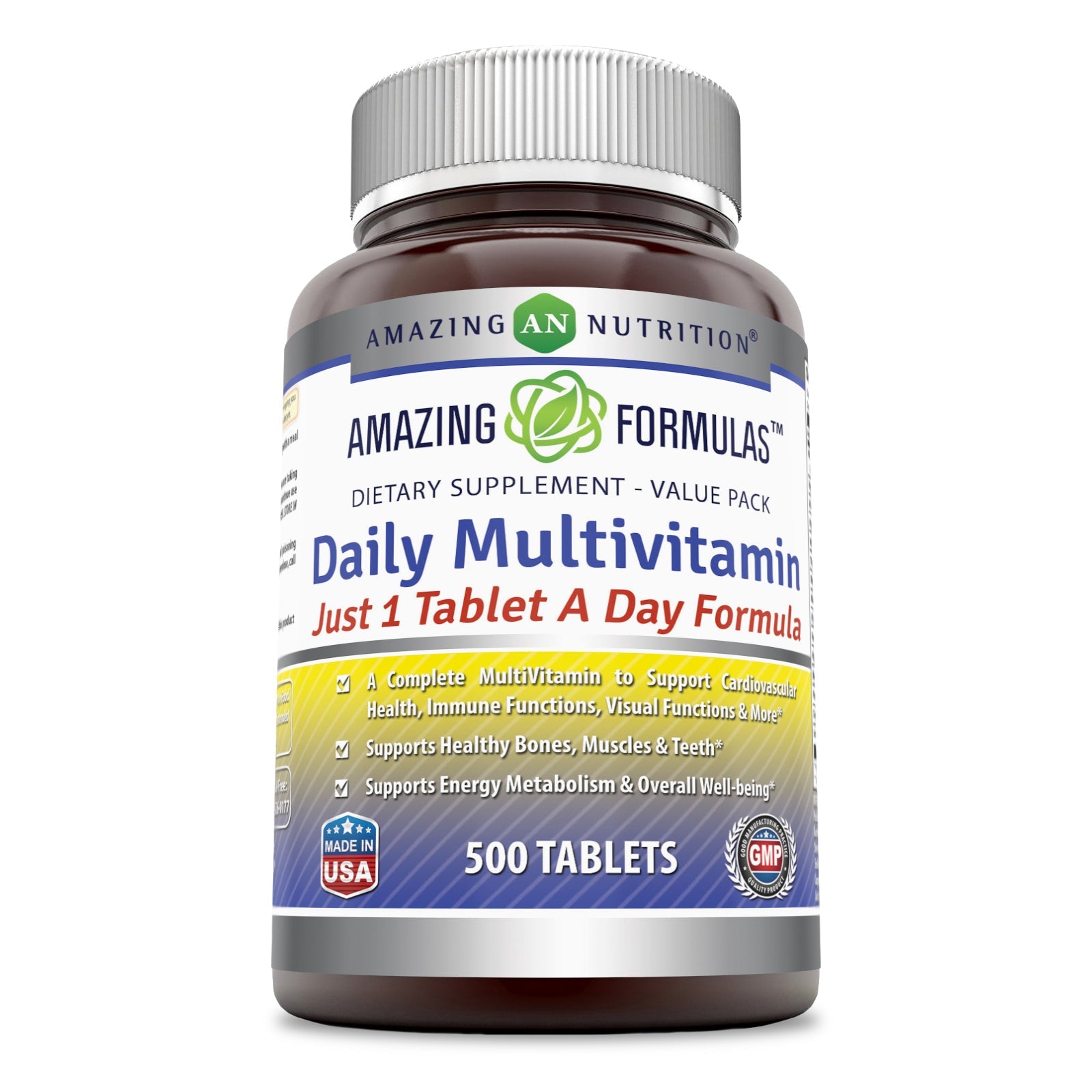 Amazing Formulas Daily Multivitamin 500 Tablets – Amazing Muscle