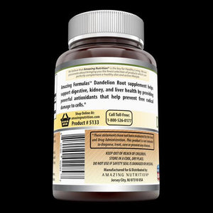 Amazing Formulas Dandelion Root Dietary Supplement 520 mg 120 Capsules